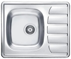 ALVEUS 1098940 - Lavello della cucina ZOOM 61,5x50 cm satin, per montaggio superiore