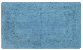 Tappeto bagno 50x80 cm cotone azzurro