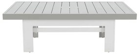 Tavolino da esterno Las Vegas NATERIAL con piano in alluminio grigio 143.5x80cm