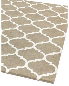 Tappeto in lana marrone chiaro tessuto a mano 80x150 cm Albany - Asiatic Carpets
