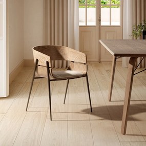 Tavolo da pranzo con piano effetto rovere 90x180 cm Lujan – MOME