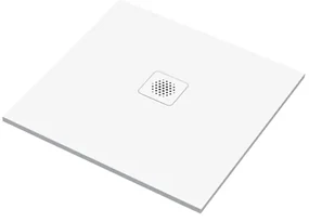 Piatto doccia SENSEA in composito minerale di resina gelificata Remix V3 bianco L 80 x L 80 x H 2.2 cm opaco