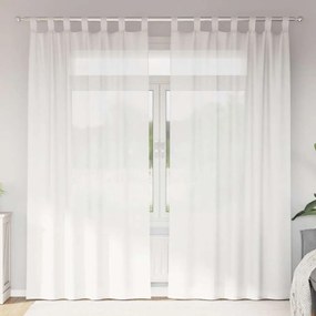 Tende İn Voile Con Tasche Per Aste 2 Pz Bianco /