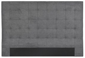 Testata letto capitonné tessuto grigio antracite 180 cm HALCIONA
