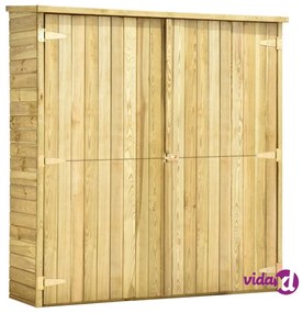 vidaXL Rimessa Attrezzi da Giardino 163x50x171 cm in Pino Impregnato