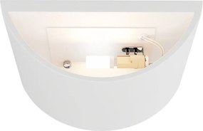 Applique da Parete G9 Bidirezionale 20x12 cm in Gesso Pitturabile