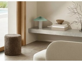 Poggiapiedi marrone con rivestimento in bouclé Teddy – Blomus