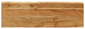 Panca con bordi vivi 105 cm in legno massello di acacia