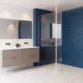 Parete doccia Rea Flexi Transparent / Chrome 130