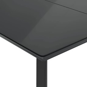 Set da pranzo da giardino 5pz con cuscini in polyrattan marrone