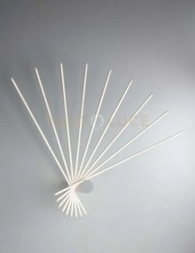 Plafoniera led shanghai bianca 66w 9450lm 4000k 120x100x25cm in all...