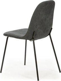 Set di sedie da pranzo grigio scuro 4 pz Renne - Marckeric