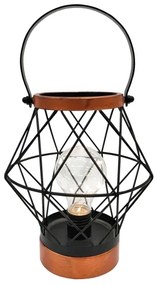 Solight WO3105 - LED Lampada da tavolo decorativa LED/3xAA nero/rame