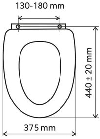 FERRO - Sedile WC SoftClose MDF/bianco