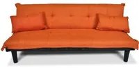 Divano letto clic clac mod. Russell in tessuto arancione DL-RU06FB