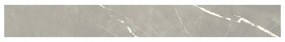 Piastrella battiscopa Ceppo in ceramica grigio L 60 x H 8 cm