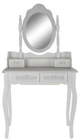 Toeletta DKD Home Decor Specchio Bianco ABS Legno MDF (75 x 42 x 140 cm)
