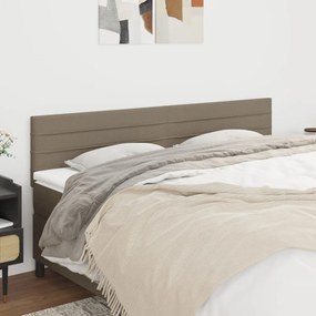 Testiera 2 Pz Tortora 80x5x78/88 Cm İn Tessuto /