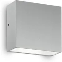 Applique Moderna Tetris-1 Alluminio Grigio 1 Luce 3W 3000K Luce Calda