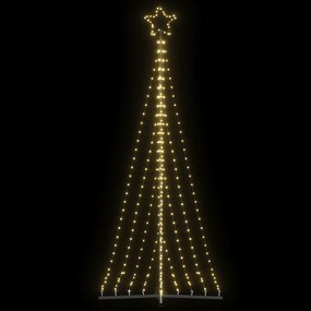 Albero Di Natale A Led 447 Led Bianco Caldo 249 Cm /