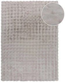 Tappeto in pelliccia sintetica grigio chiaro 120x170 cm Waffle Faux Fur - Flair Rugs