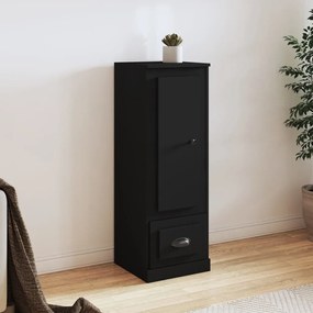 Credenza Nera 36x35,5x103,5 Cm İn Legno Multistrato /