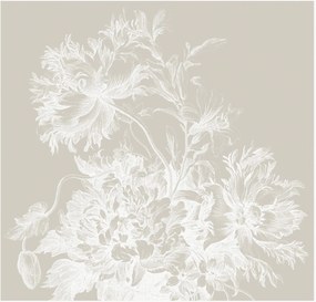 Carta da parati Engraved Flowers