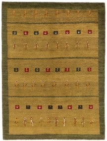 Gabbeh Tappeto 140 x 190 Verde (Iran) Annodato A Mano