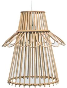 Lampadario DKD Home Decor Marrone Rattan 50 W (40 x 40 x 46 cm)