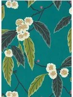 Harlequin Carta da parati Coppice - Peacock/ Azalea/ Midnight