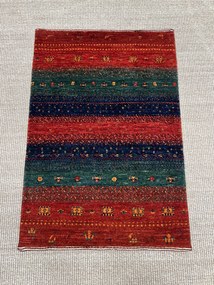 Loribaft Tappeto persiano 60 x 90 Rosso (Iran) Annodato A Mano