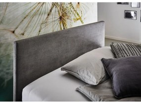 Letto da bambini color antracite imbottito con contenitore con rete inclusa 120x200 cm Cool – Meise Möbel