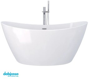 Ponsi "Rodi" Vasca Freestanding Da 170x80 cm In Acrilico Finitura Bianco Lucido