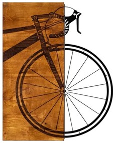 Decorazione da muro 45x58 cm bike legno/metallo