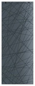 Anta per porta scorrevole Armonia fumè in cristallo L 96 x H 215 cm reversibile