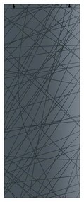 Anta per porta scorrevole esterno muro Armonia fumè in vetro, L 96 x H 215 cm spessore 8 mm, apertura reversibile