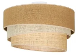 Duolla - Plafoniera YUTE TRIO 1xE27/15W/230V diametro 45 cm marrone/grigio/beige