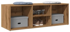 Scarpiera Rovere Artigianale 105x35x35 Cm İn Legno Multistrato /