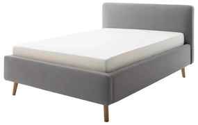 Letto singolo imbottito grigio chiaro rete non inclusa 120x200 cm Mattis – Meise Möbel