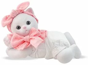 Peluche Berjuan Anireal Bianco Gatto 35 cm