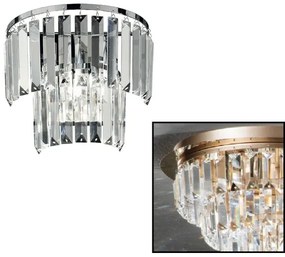 Lampada applique cristallo 1 luce G9 - CASTLE Oro