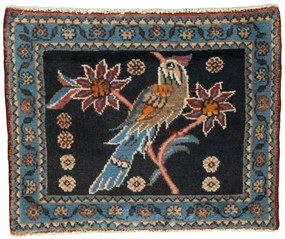 Shiraz Tappeto persiano 60 x 50 Rosso (Iran) Annodato A Mano