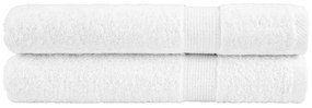 Asciugamani Per Sauna Solund 2 Pz Bianchi 80x200cm 600gsm /