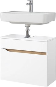 Mobile basso sospeso bianco senza lavello 60x53 cm Set 857 - Pelipal