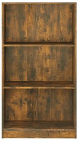 Libreria Rovere Fumo 60x24x109 cm in Legno Multistrato