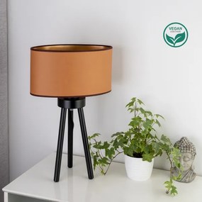 Duolla - Lampada da tavolo OVAL VEGAN 1xE27/15W/230V diametro 30 cm marrone