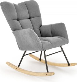 Poltrona a dondolo Vasco grigio H94 cm