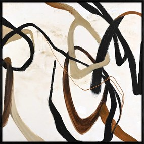 Quadro dipinto a mano 100x100 cm Once Again - Malerifabrikken