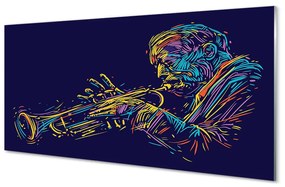 Quadro acrilico Trumpet Man 100x50 cm