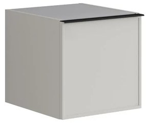 Base per mobile bagno Pixel 1 anta P 45.5 x L 40 x H 40 cm laccato opaco grigio pastello